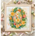 Mid-sized bead embroidery kit "Easter Symbol" 20 х 20 cm AAMB-135