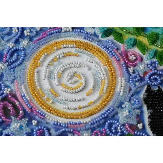 Mid-sized bead embroidery kit "Together forever" 20 х 20 cm AAMB-015