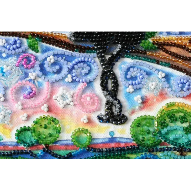 Mid-sized bead embroidery kit -Together forever AAMB-015