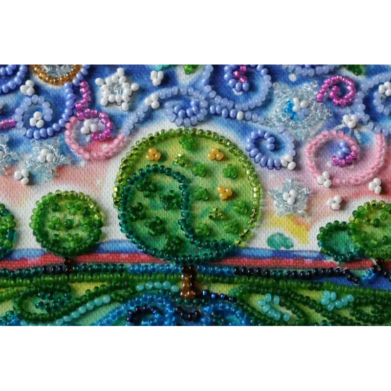 Mid-sized bead embroidery kit -Together forever AAMB-015