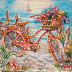 Vidutinio dydžio karoliukų siuvinėjimo rinkinys "Azure amžiuje" 20 x 20 cm AAMB-014