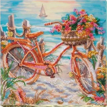 Vidutinio dydžio karoliukų siuvinėjimo rinkinys "Azure amžiuje" 20 x 20 cm AAMB-014