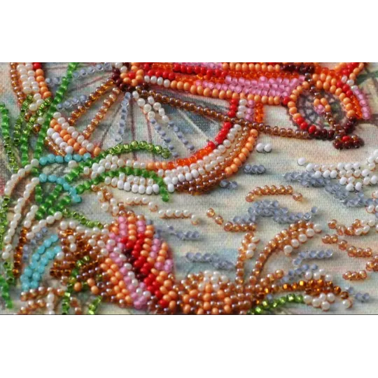 Mid-sized bead embroidery kit -At the age of the azure AAMB-014