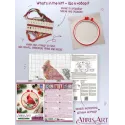 Kreuzstich-Set "Winterkardinal" 15 х 15 cm AAHM-096