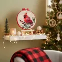 Cross stitch kit "Winter Cardinal" 15 х 15 cm AAHM-096