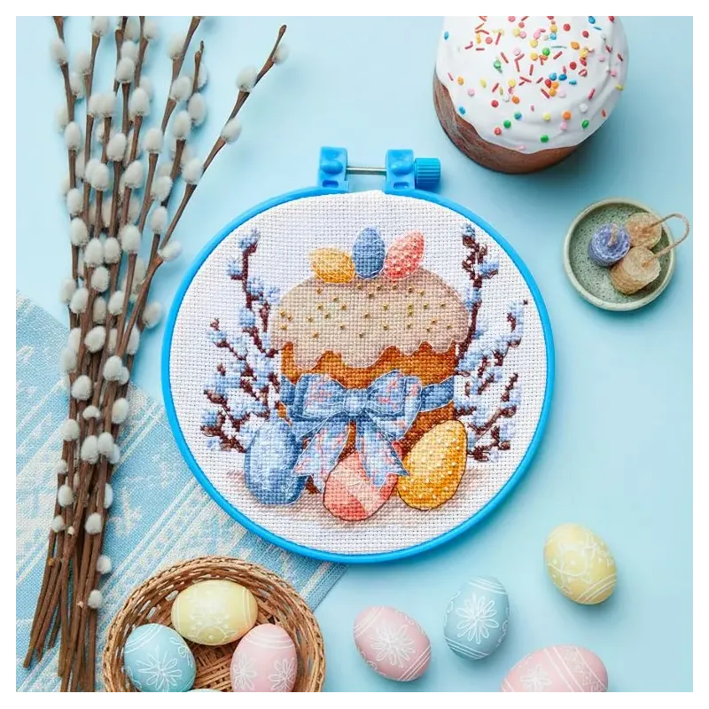 Kreuzstich-Set "Ostertag" 15 x 15 cm AAHM-095