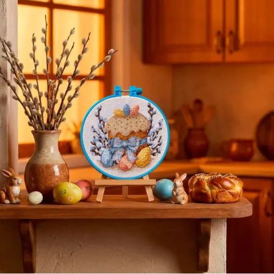 Cross stitch kit "Easter day" 15 х 15 cm AAHM-095