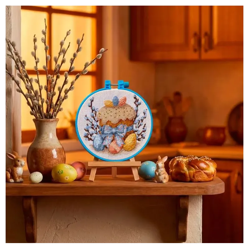 Cross stitch kit "Easter day" 15 х 15 cm AAHM-095