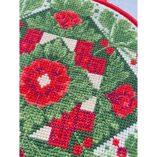 Kryželiu siuvinėjimo rinkinys "Tradicinis motyvas" 15 x 15 cm AAHM-094