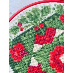Kryželiu siuvinėjimo rinkinys "Tradicinis motyvas" 15 x 15 cm AAHM-094