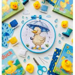 Cross stitch kit "Duckling’s Walk" 15 х 15 cm AAHM-093