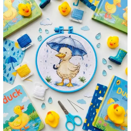 Cross stitch kit "Duckling’s Walk" 15 х 15 cm AAHM-093