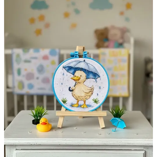 Cross stitch kit "Duckling’s Walk" 15 х 15 cm AAHM-093