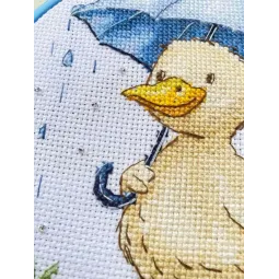 Cross stitch kit "Duckling’s Walk" 15 х 15 cm AAHM-093
