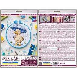 Cross stitch kit "Duckling’s Walk" 15 х 15 cm AAHM-093