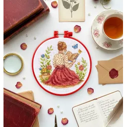 Kreuzstich-Set "Unvollendete Geschichte" 15 x 15 cm AAHM-092