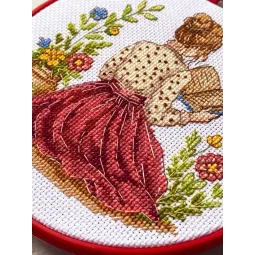 Cross stitch kit "Unfinished story" 15 х 15 cm AAHM-092