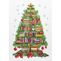 Cross stitch kit "Reader's Christmas tree" 14 х 22 cm AAH-315