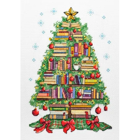 Cross stitch kit "Reader's Christmas tree" 14 х 22 cm AAH-315