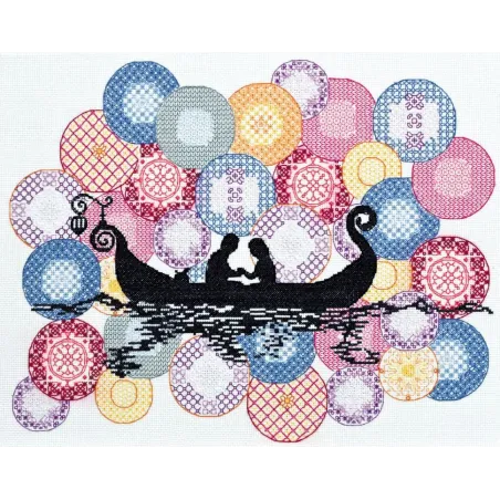 Cross-stitch kits -Boat AAH-041