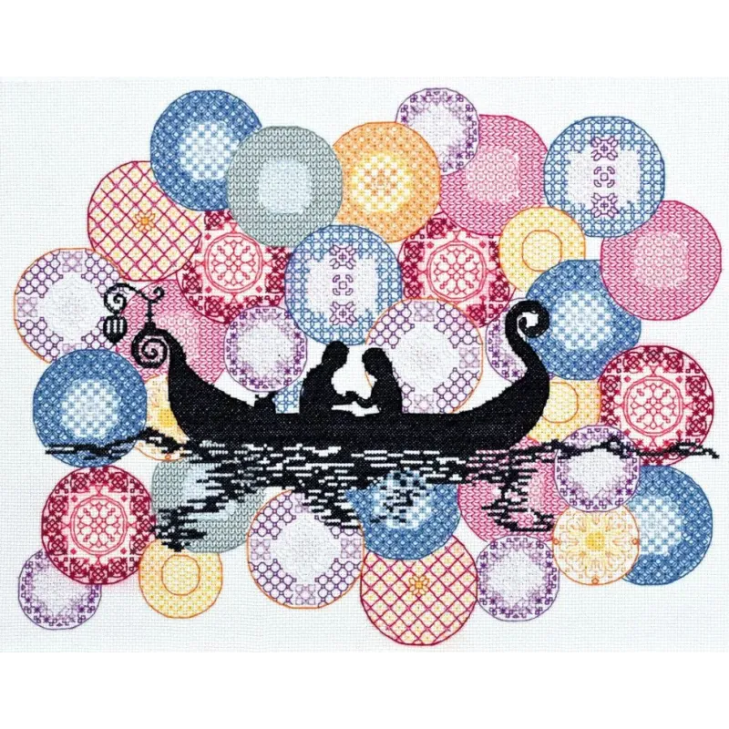 Kreuzstich-Set "Boot" 40 x 30 cm AAH-041