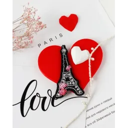 Decoration kit "Heart of France" 4.6 х 8.5 cm AAD-099