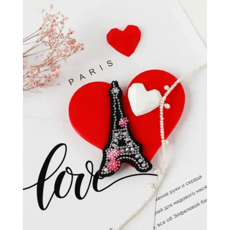 Decoration kit "Heart of France" 4.6 х 8.5 cm AAD-099