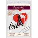 Decoration kit "Heart of France" 4.6 х 8.5 cm AAD-099