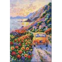 Main Bead Embroidery Kit "Twilight Over the Sea" 23 х 34 cm AAB-968