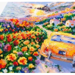 Основной набор для вышивания бисером "Сумерки над морем" 23 х 34 см AAB-968