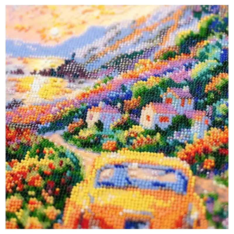 Main Bead Embroidery Kit "Twilight Over the Sea" 23 х 34 cm AAB-968