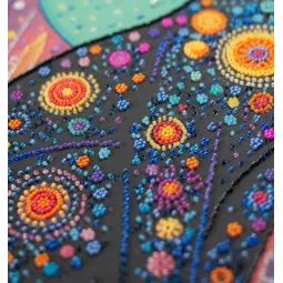 Pagrindinis karoliukų siuvinėjimo rinkinys "Žvaigždžių žvilgsnis" 30 x 45 cm AAB-967