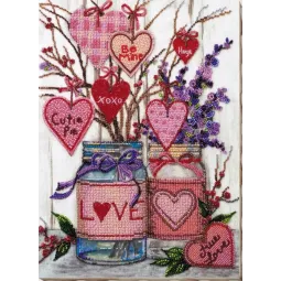 Main Bead Embroidery Kit "About love" 25 х 34 cm AAB-729