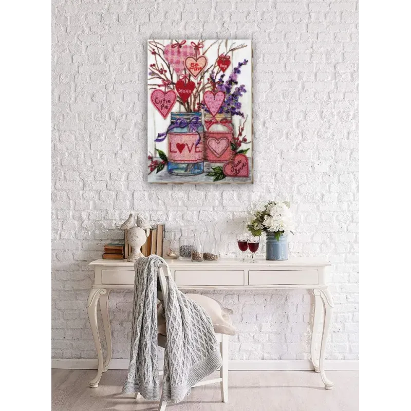 Haupt-Perlenstickerei-Set "Über Liebe" 25 х 34 cm AAB-729