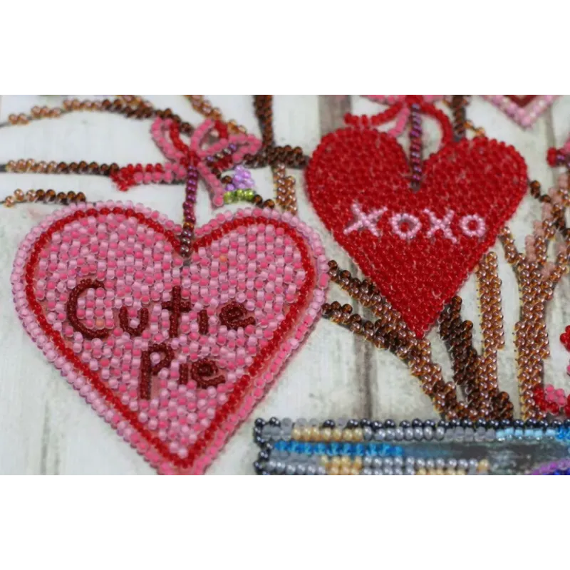 Main Bead Embroidery Kit "About love" 25 х 34 cm AAB-729