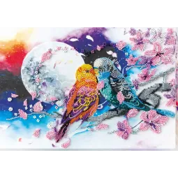 Pagrindinis karoliukų siuvinėjimo rinkinys "Neišskiriami" 29 x 20 cm AAB-639