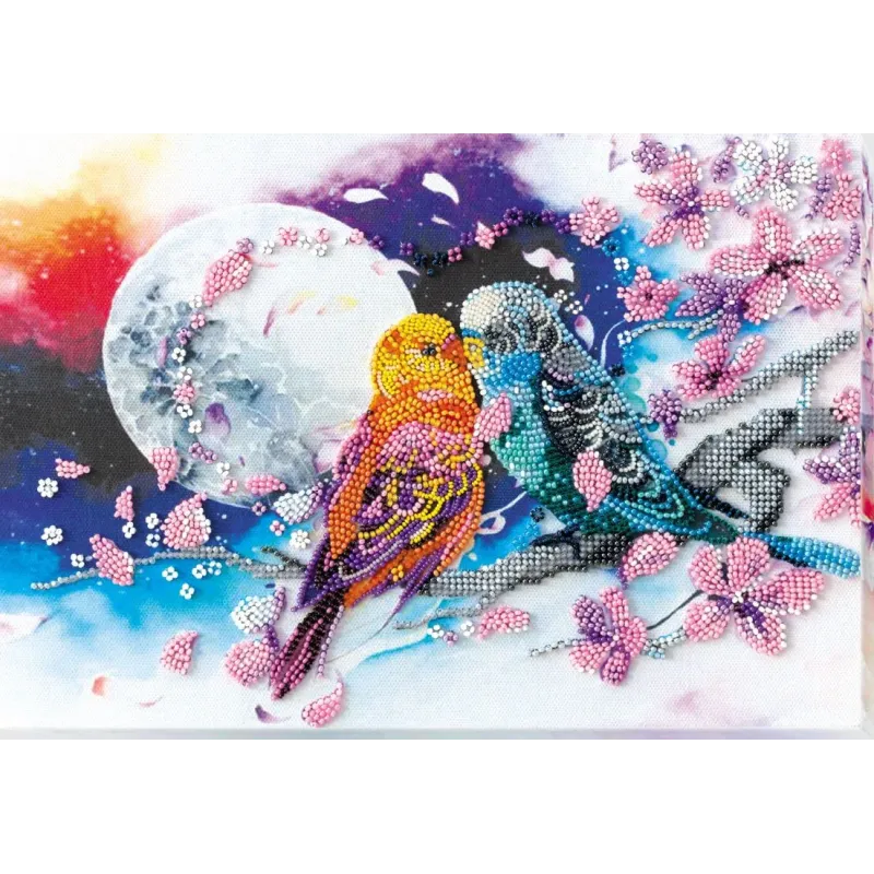 Pagrindinis karoliukų siuvinėjimo rinkinys "Neišskiriami" 29 x 20 cm AAB-639