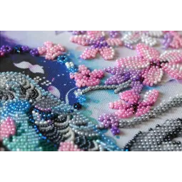 Основной набор для вышивки бисером "Неразлучники" 29 х 20 см AAB-639