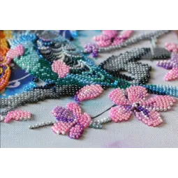 Основной набор для вышивки бисером "Неразлучники" 29 х 20 см AAB-639