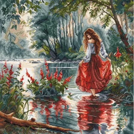 Cross stitch kit "The Secret of the Forest'' 31.75 x 31.75 cm AVA-P041