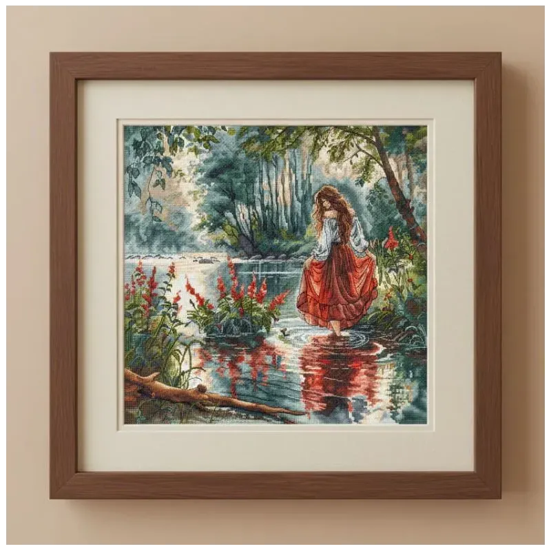 Набор для вышивания крестиком „Тайна леса“ 31,75 x 31,75 см AVA-P041