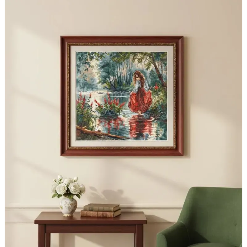 Kreuzstich-Set „Das Geheimnis des Waldes“ 31,75 x 31,75 cm AVA-P041