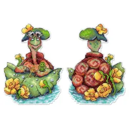 Kreuzstich-Set "Schildkröte Tortilla" 14x11 cm SR-1189