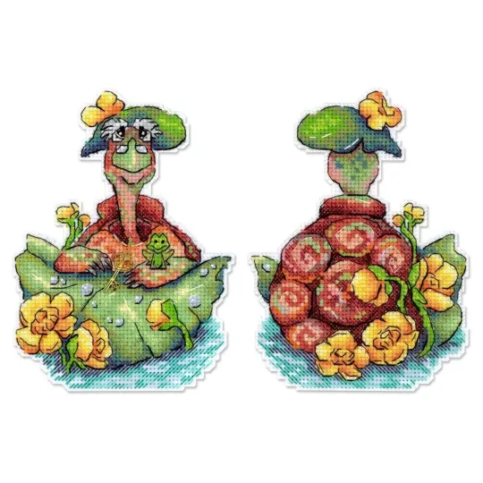 Cross stitch kit "Tortilla the Turtle" 14x11 cm SR-1189
