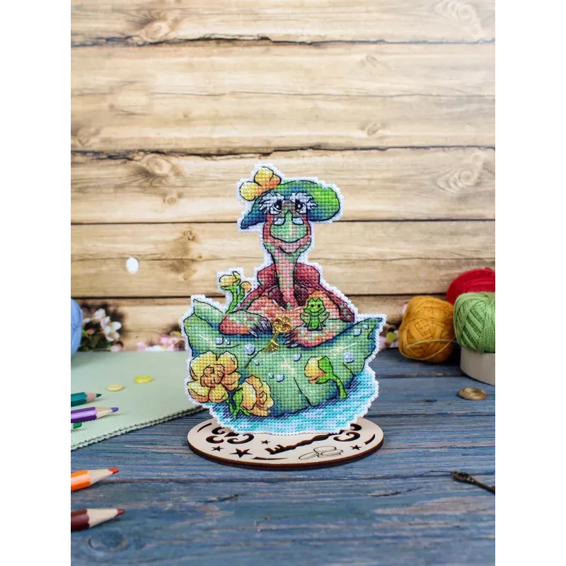 Cross stitch kit "Tortilla the Turtle" 14x11 cm SR-1189