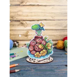 Cross stitch kit "Tortilla the Turtle" 14x11 cm SR-1189