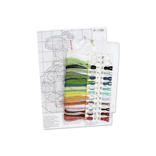 Набор для вышивания крестом "Черепаха Тортилла" 14x11 см SR-1189