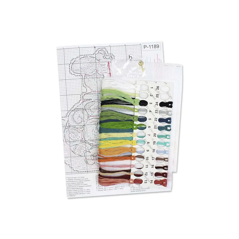 Cross stitch kit "Tortilla the Turtle" 14x11 cm SR-1189