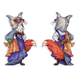 Cross stitch kit "Fox Alice" 17x10 cm SR-1181