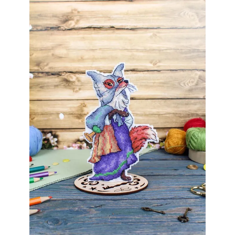 Kreuzstich-Set "Fuchs Alice" 17x10 cm SR-1181